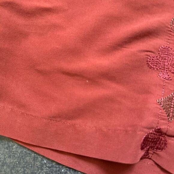 Centro Men’s Button Up Rayon Blend Shirt Poker Embroidery Style Size Large - Picture 8 of 16